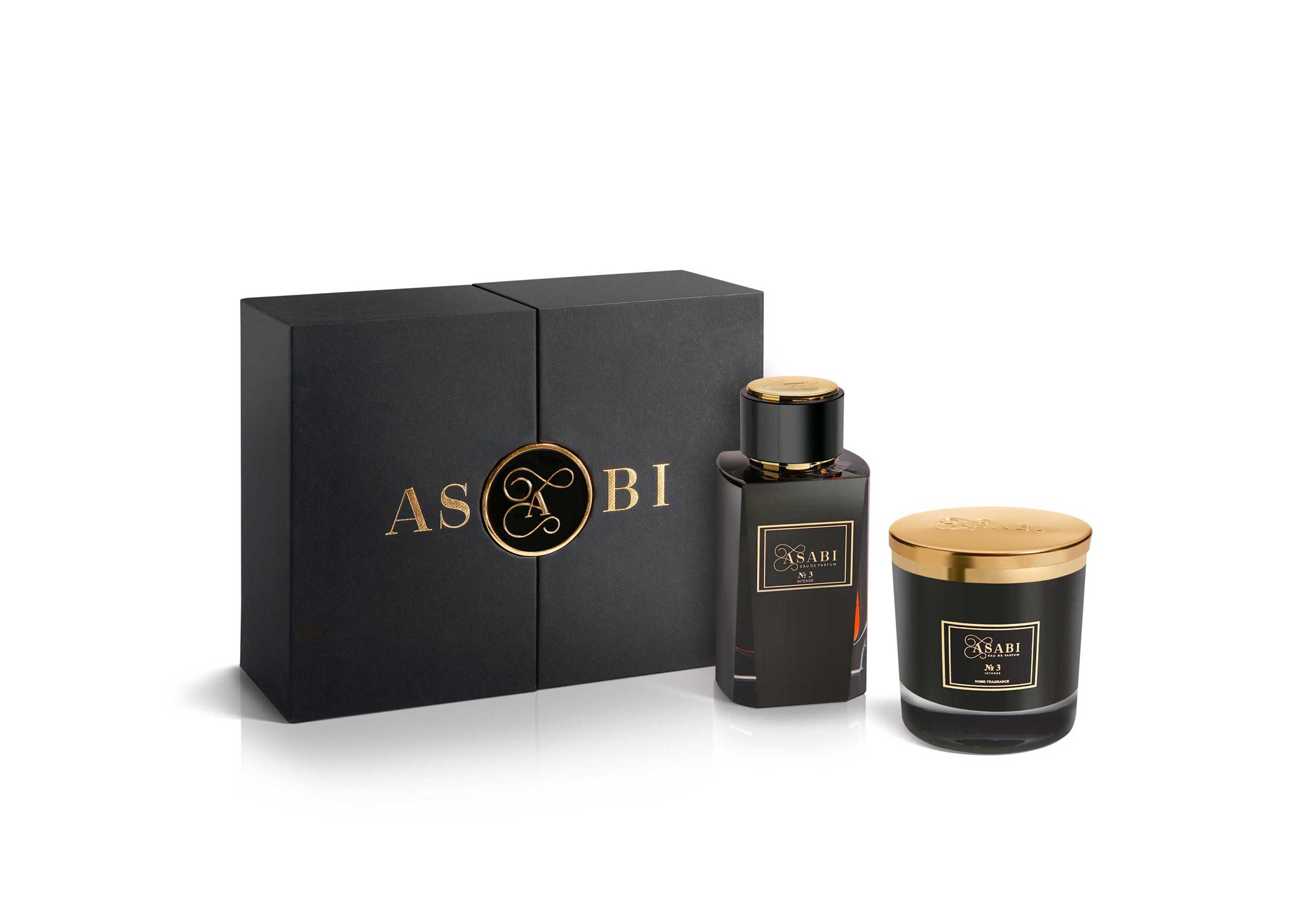 Asabi № Set – Eau de Parfum Intense Spray und Duftkerze – ASABI®